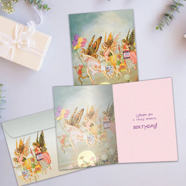 Tree Free Greetings Fairies Birthday Card