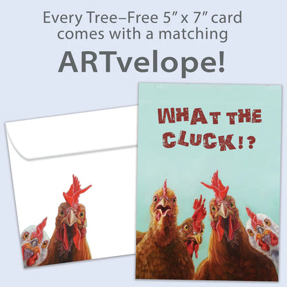 Tree Free Greetings🍁 What the Cluck!? Birthday Card