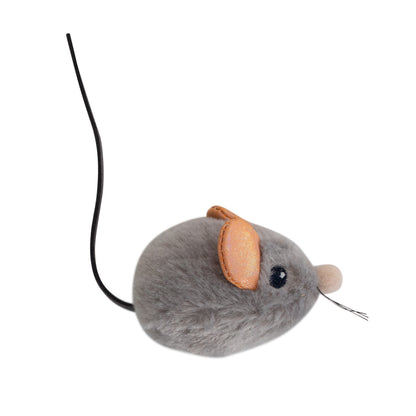 Outward Hound® Petstages® Squeak Squeak Mouse Grey Plush Cat Toy