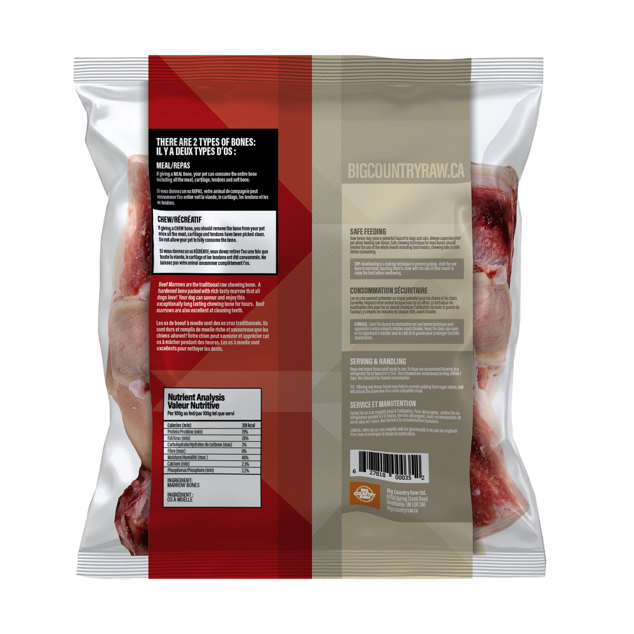 Big Country Raw 🍁Large Marrow Bone 2lb