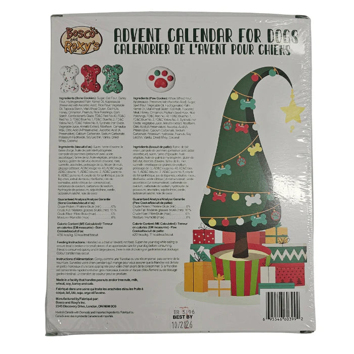 Bosco & Roxy's 2025 Essential Advent Calender - 24 Apple & Cinnamon Dog Cookies