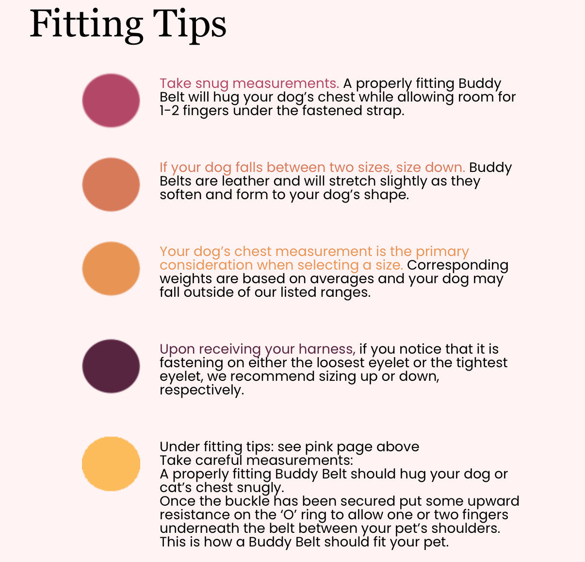 Buddy Belts🍁 Light Pink Genuine Leather Harness