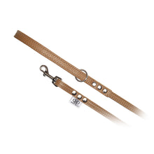 Buddy Belts Caramel All Leather Leash - 3/4" x 4ft