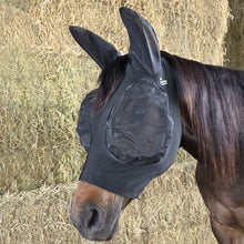 Canadian Horsewear 🍁Black Lycra Bug Eye Fly Mask  - Full Size
