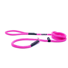 Smoochy Poochy 🍁 Pink 3/8" x 6' Slip Lead with Safety
