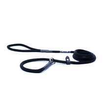 Smoochy Poochy🍁 Black 1/4" x 6'  Slip Lead with Safety