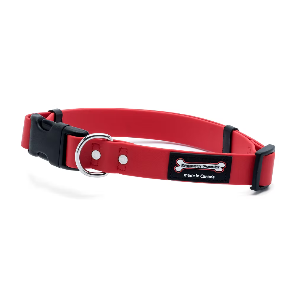 Smoochy Poochy 🍁Red Quick Release Biothane Collar