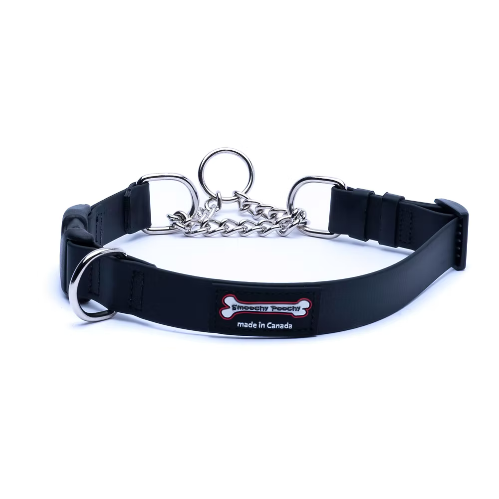 Smoochy Poochy 🍁Black Smoochygale Biothane Collar