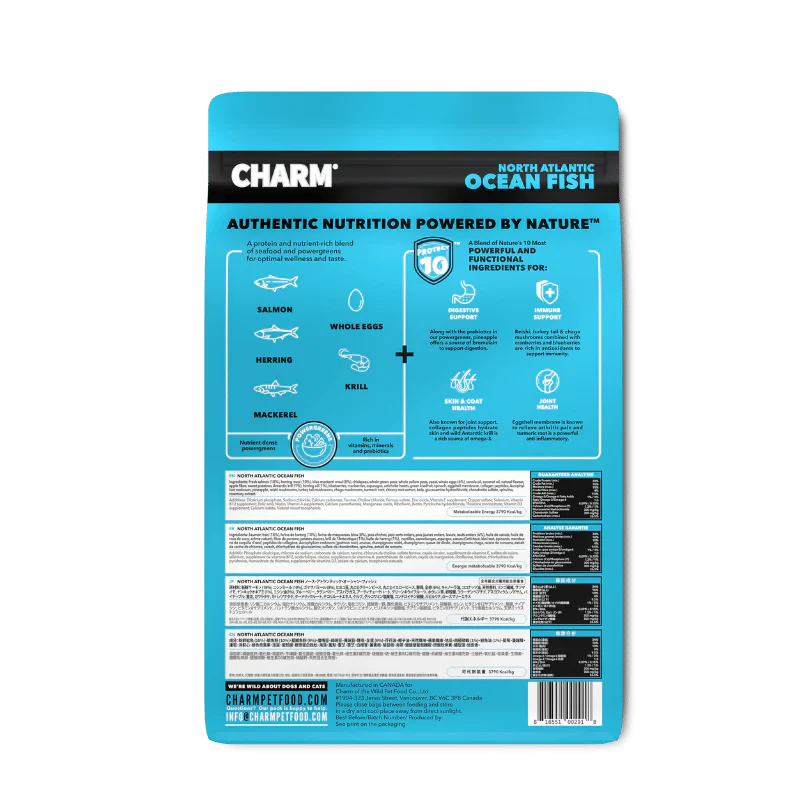 CHARM🍁 North Atlantic Ocean Fish for Dogs & Puppies