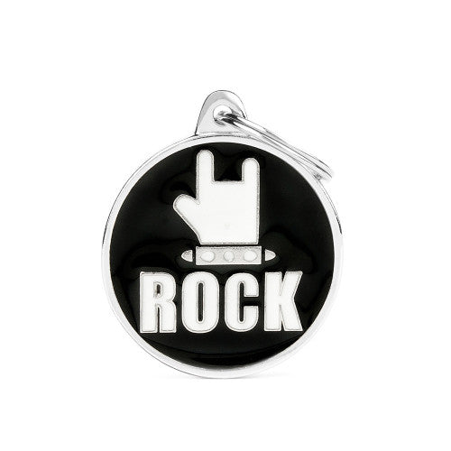 My Family Rock Charm - Engravable ID Tag