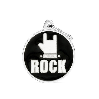 My Family Rock Charm - Engravable ID Tag