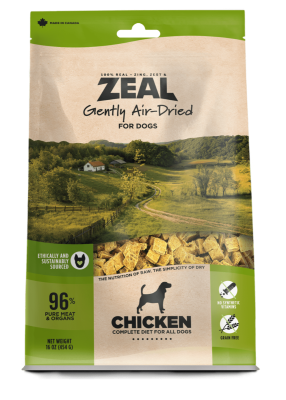 Zeal Chicken Gently Air-Dried Food for Dogs
