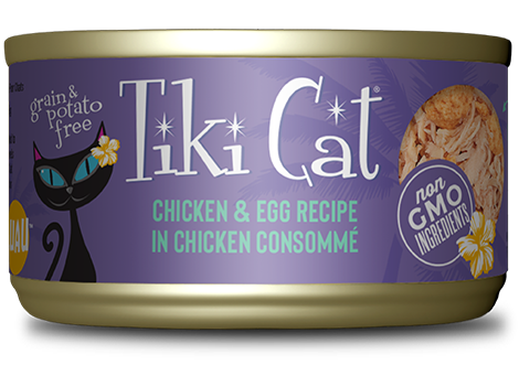 Tiki Cat Koolina Luau Chicken & Egg Cat Food 2.8oz