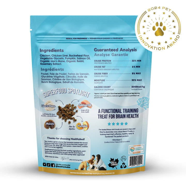 healthybud Chicken Training Treats with superfoods 6.5oz