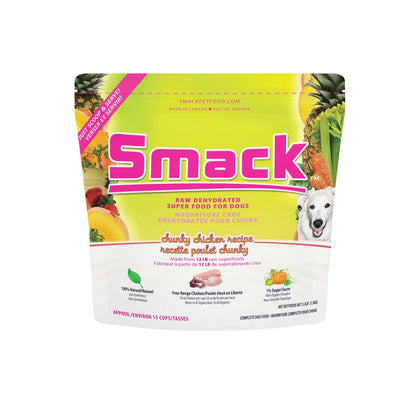 Smack🍁 Chunky Chicken Raw Dehydrated Super Food for Dogs
