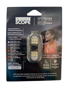 Night Scope LED Clip On Light Asst. Colours