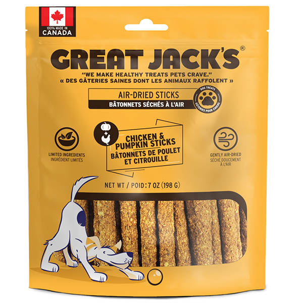 Great Jacks 🍁Chicken & Pumpkin Sticks 198g