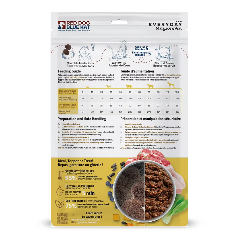 RDBK 🍁Ranchers Fare Chicken and Beef Gently Dried Raw for Dogs