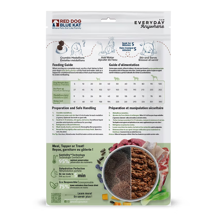 RDBK 🍁Wild Backcountry Kangaroo, Lamb & Herring Gently Dried Raw for Dogs