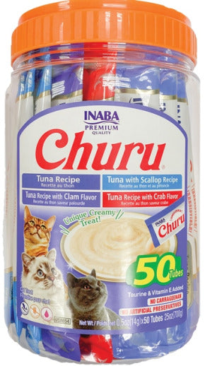 Churu Cat Purees Tuna Seafood Variety 50 pack
