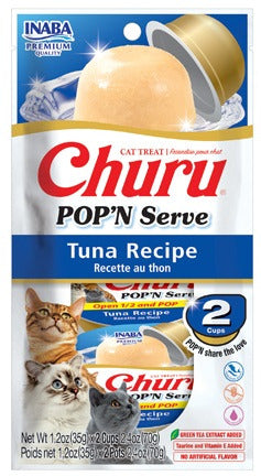 Inaba Churu Tuna Pop'N Serve Cat Treat - 2 pack