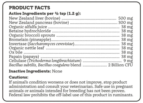 Four Leaf Rover Organ Care Enzyme Support for Dogs