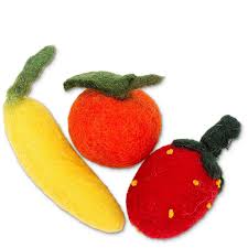 Karma Cat Wool Felt Fruit - 3 Pack