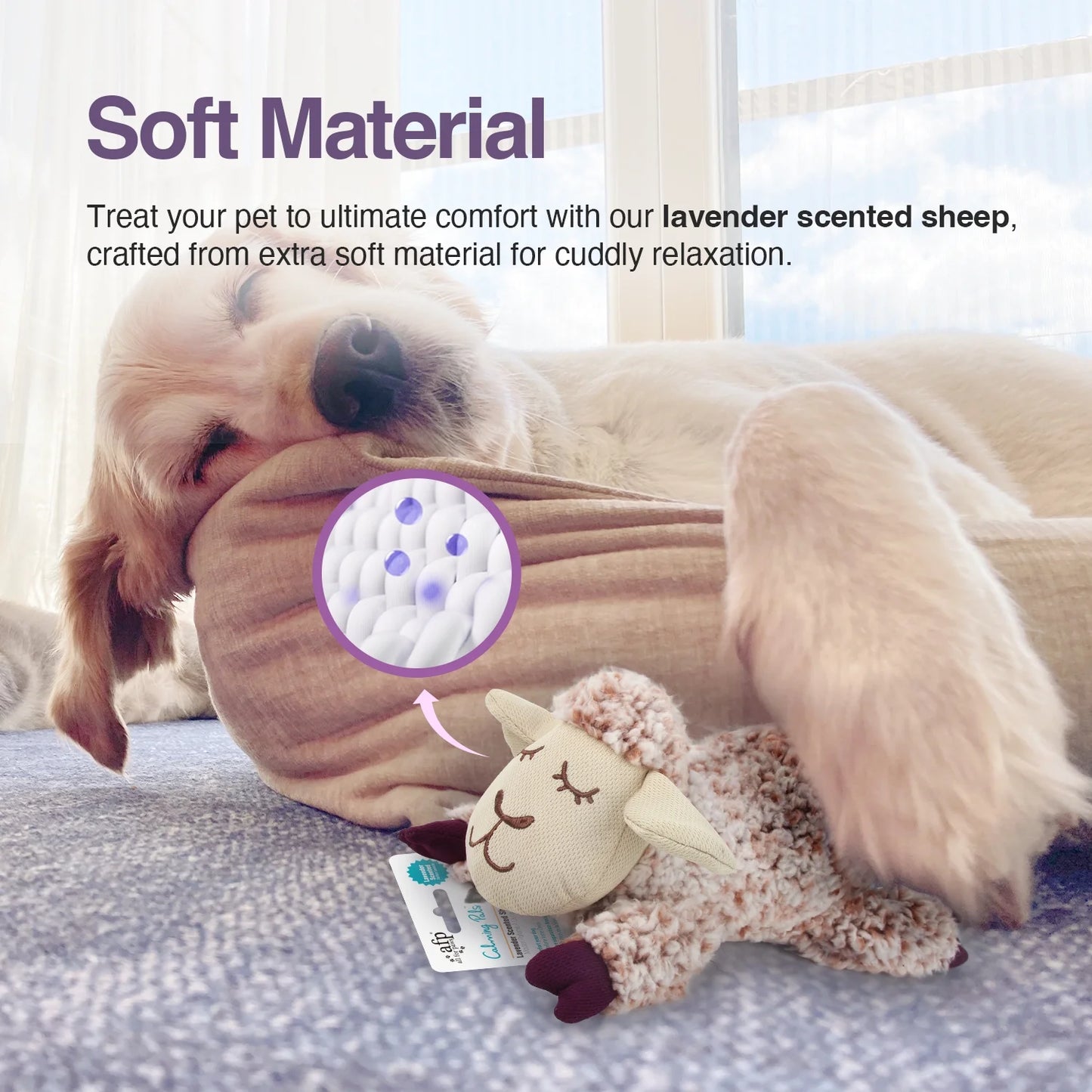 All For Paws Calming Pals Lavender Scent Sheep