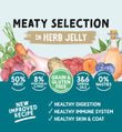 Naturo Adult Grain & Gluten Free Variety 12 Pack in Jelly (Meaty Selection in Herb) – 12 X 390 grams