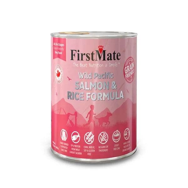 FirstMate 🍁Salmon & Rice Grain Friendly for Dogs 345g