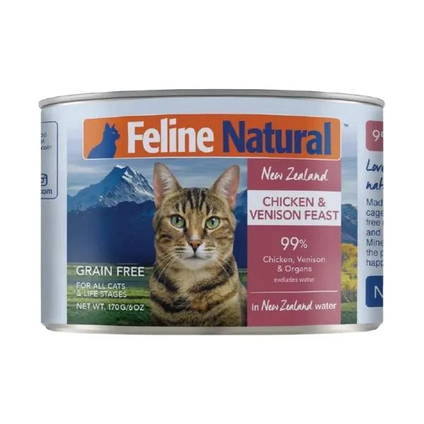 Feline Naturals Chicken & Venison Wet Cat Food 3oz