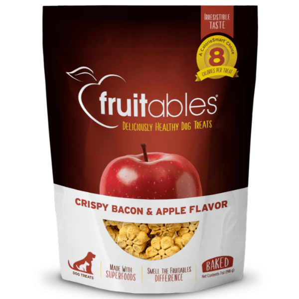 Fruitables Crispy Bacon & Apple Dog Treats 12oz