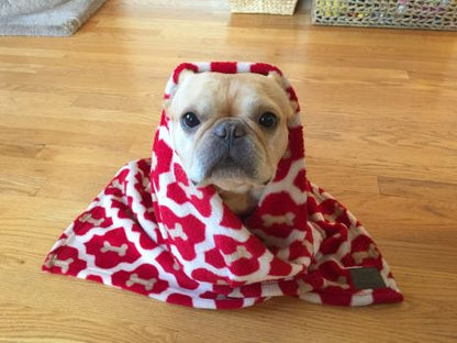 Tall Tails Red Bone Dog Blanket