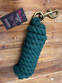 Ger-Ryan Cotton Lead 3/4" x 10' with Bolt Snap Hunter Green
