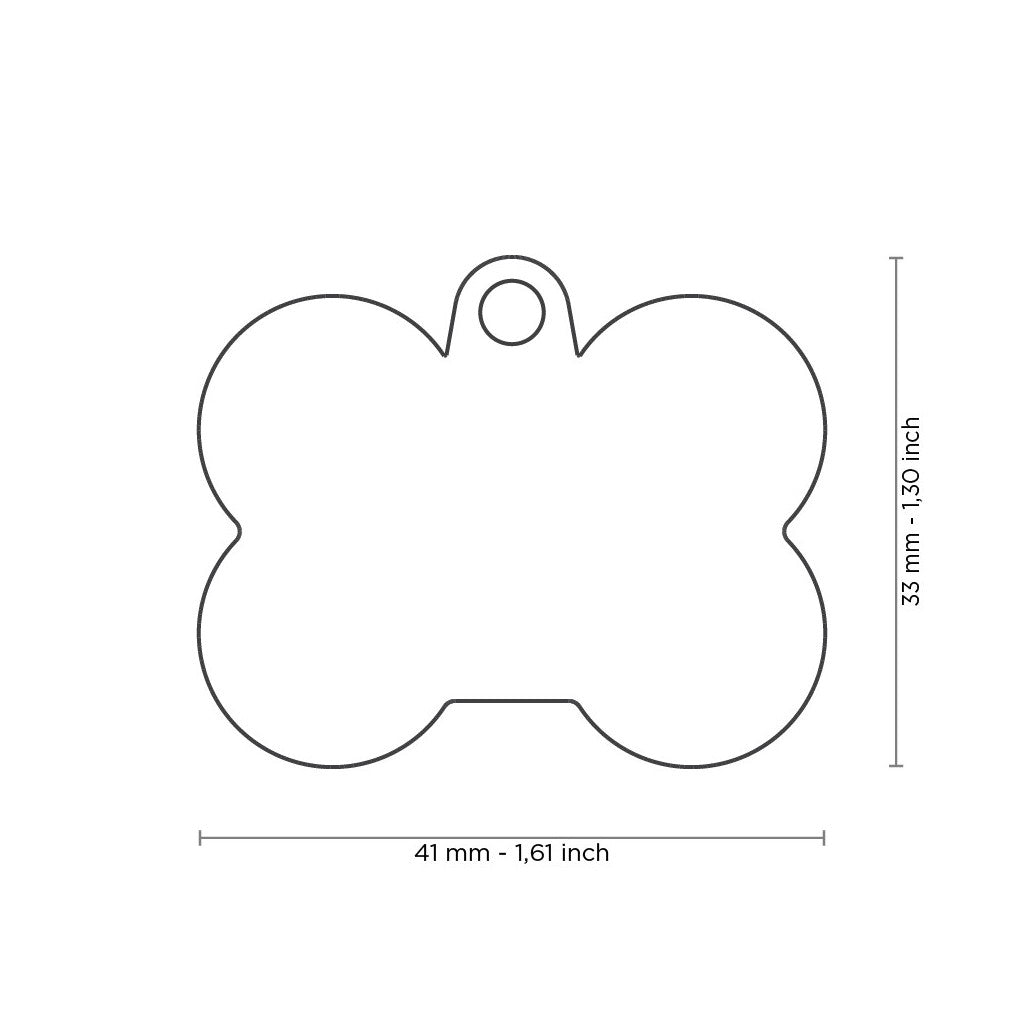 My Family Large Black & Grey Hushtag Bone