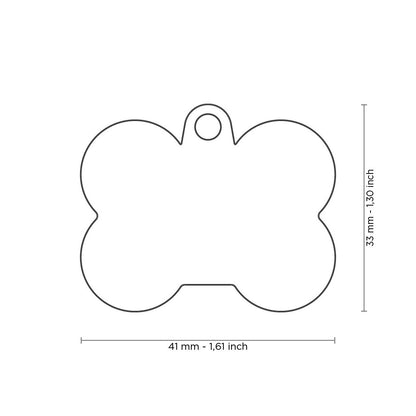 My Family Large Black & Grey Hushtag Bone