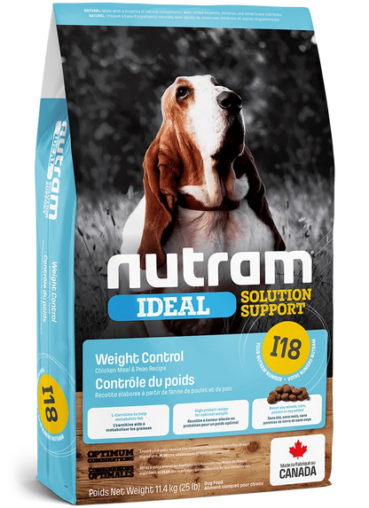 Nutram 🍁Ideal (I18) Weight Control, Chicken & Peas Recipe