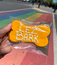 LEZ Bark Large Iced Dog Cookie