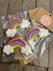 Rainbow PRIDE Large Iced Dog Cookie