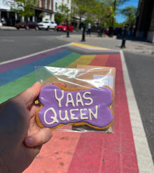 YAAS Queen Large Iced Dog Cookie