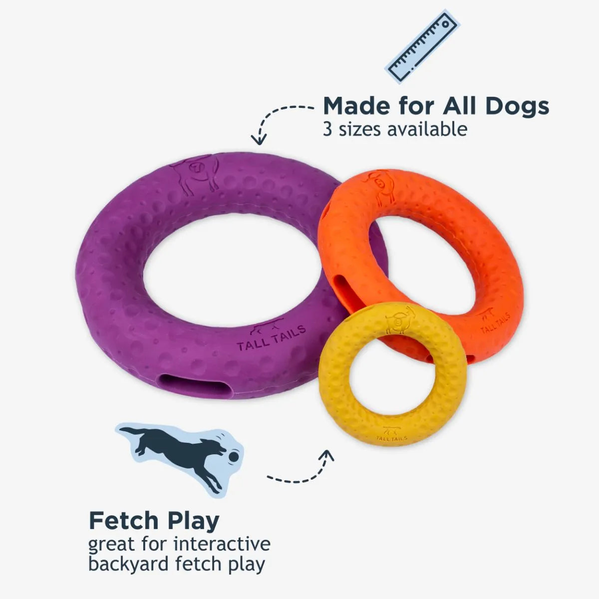 GOAT Rubber Rings for Dogs