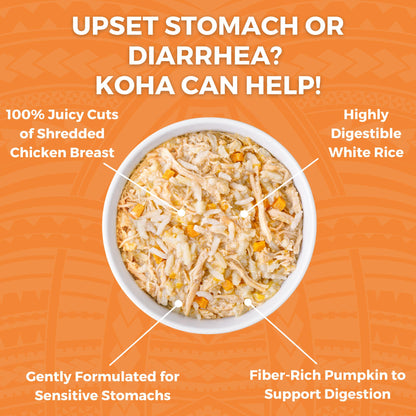 Koha Bland Diet Chicken & White Rice with Pumpkin for Cats 2.8oz