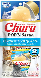 Inaba Churu Chicken & Scallop Pop'N Serve Cat Treat - 2 pack