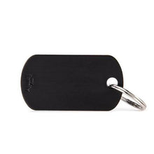 My Family Basic Aluminum Military Black - Engravable ID Tag