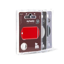 My Family Basic Aluminum Military Black - Engravable ID Tag