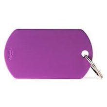 My Family Basic Aluminum Military Purple - Engravable ID Tag