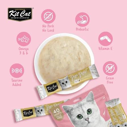 Kit Cat® Purr Purées® Tuna & Salmon Cat Treat 4 x 15gm