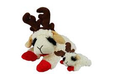 Multipet Holiday Antler Lamb Chop Dog Toy