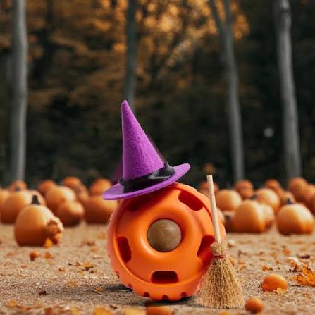 Woof Autumn Pumpkin Pupsicle Enrichment Toy