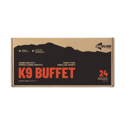 Iron Will Raw® 🍁Canine Complete™ K9 Buffet Frozen Dog Food 24lb